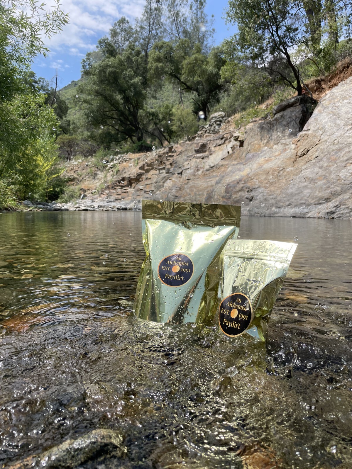 Yuba River Gold Unsearched Paydirt Plus Added Gold Straight from the River rich