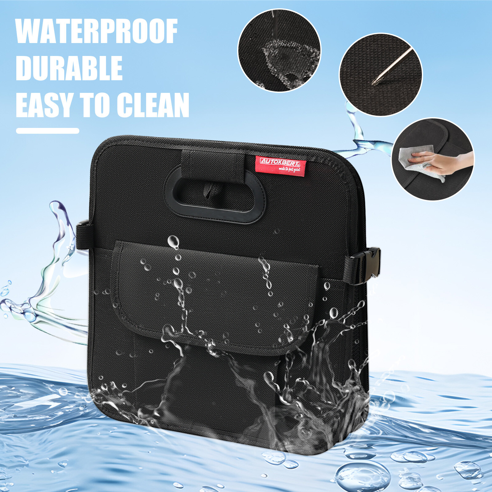 Trunk Cargo Organizer Collapsible Storage Bag for Cars Trucks & SUVs 55L US