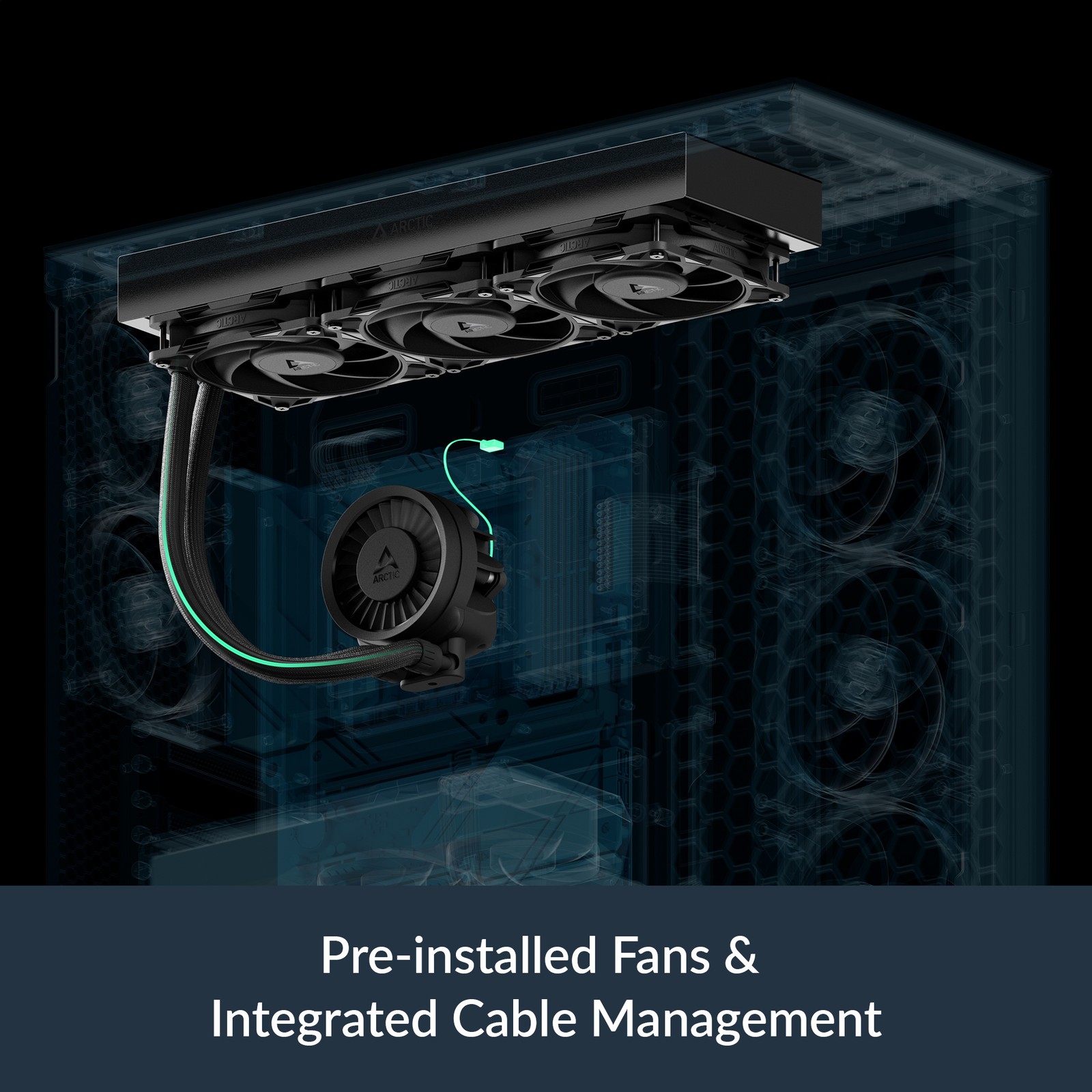 ARCTIC Liquid Freezer III Pro 420 black PC Water Cooler AIO Computer Cooling
