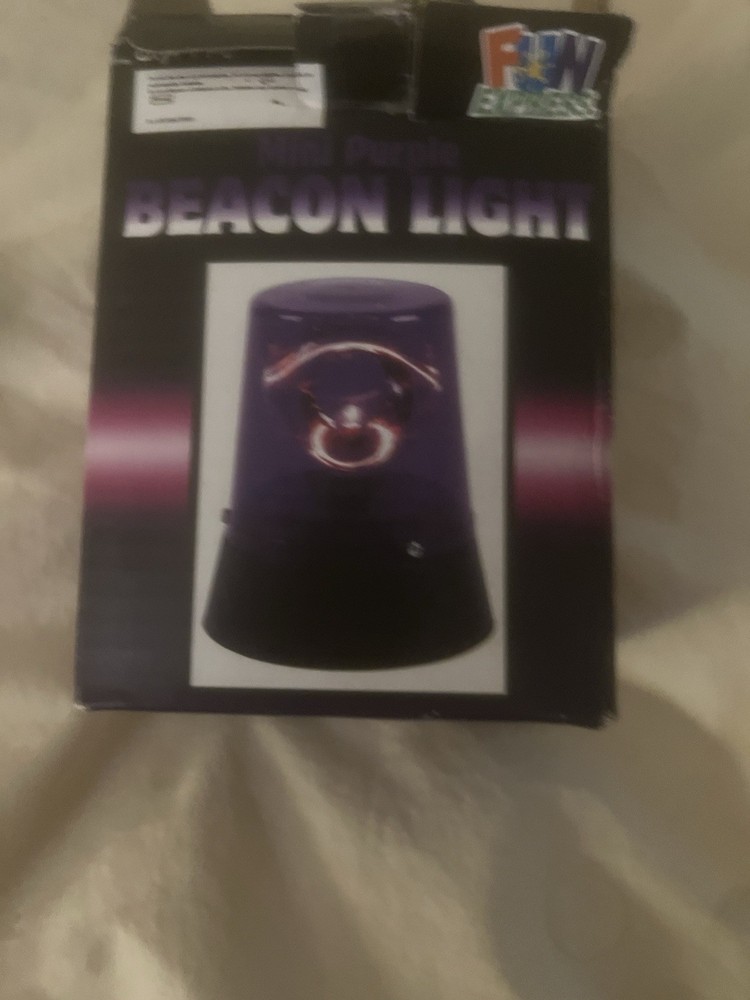 Mini purple beacon light