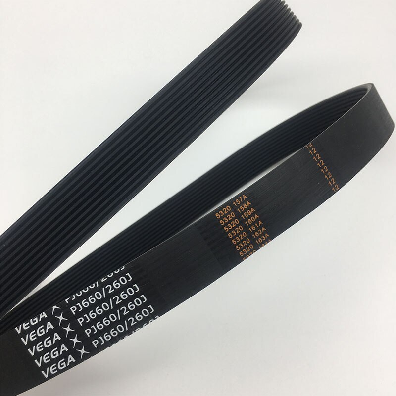 Motor Belt VEGA Belt 260J PJ660 10 ribs Drive Belt Pulley Belt