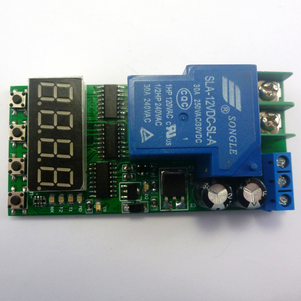 DC 12V 30A High Power Multifunction Cycle Timer Delay Relay PLC Module 0.1s-270h
