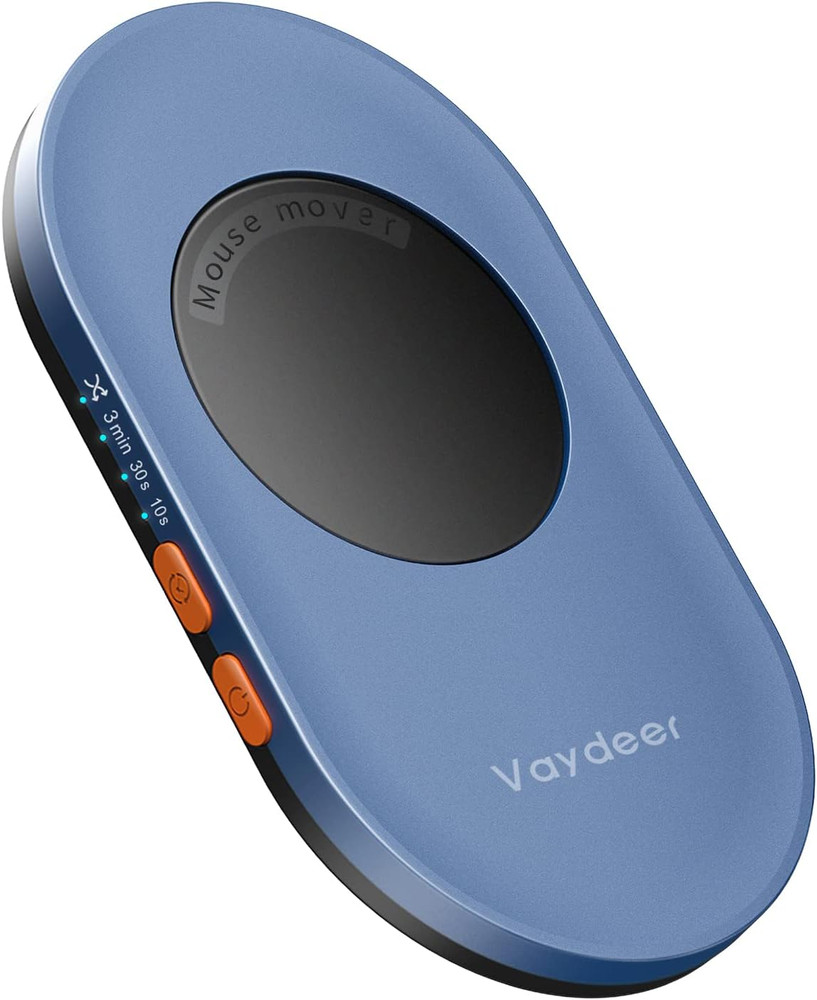 Ultra Slim Mouse Mover, Air 3 Mouse Jiggler with Adjustable Interval Timer, Unde