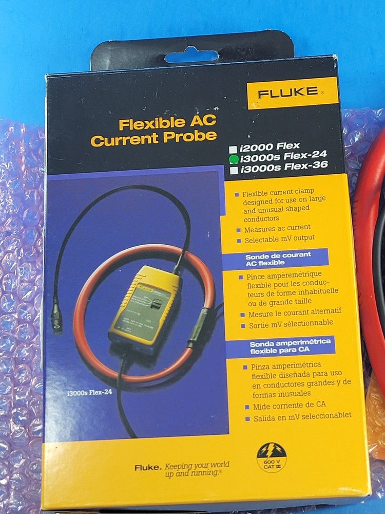 Fluke i3000s Flex-24 Flexible AC Current Probe , New