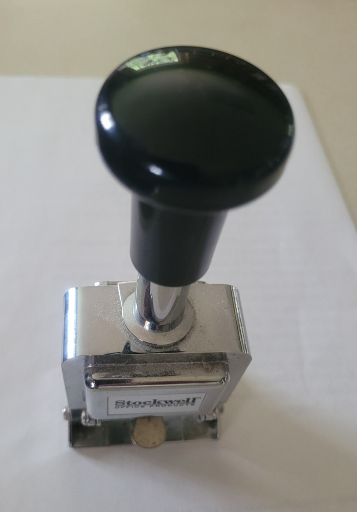Stockwell Automatic Numbering Stamp, 6-Digits  Self Inking