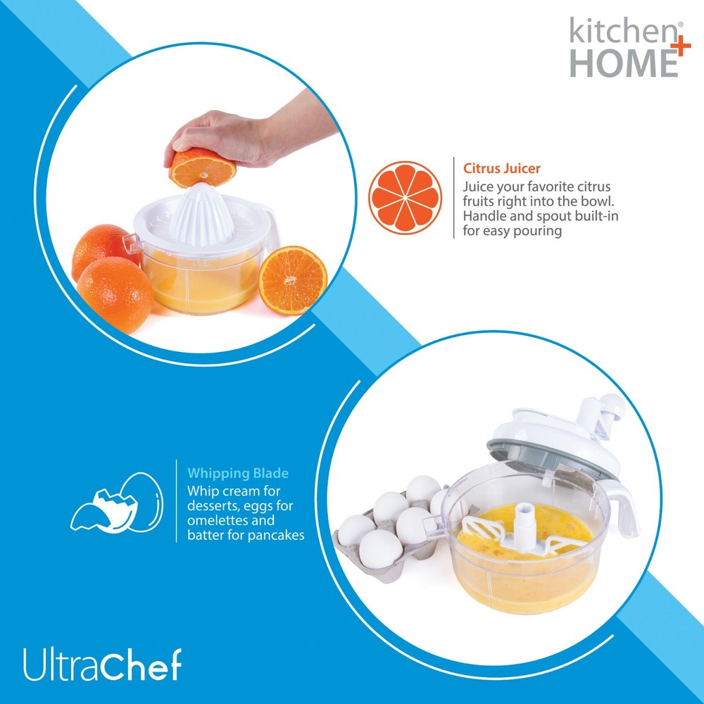 Ultra Chef Express Salsa Maker, Food Processor, Chopper, Mixer, Blender, Slicer