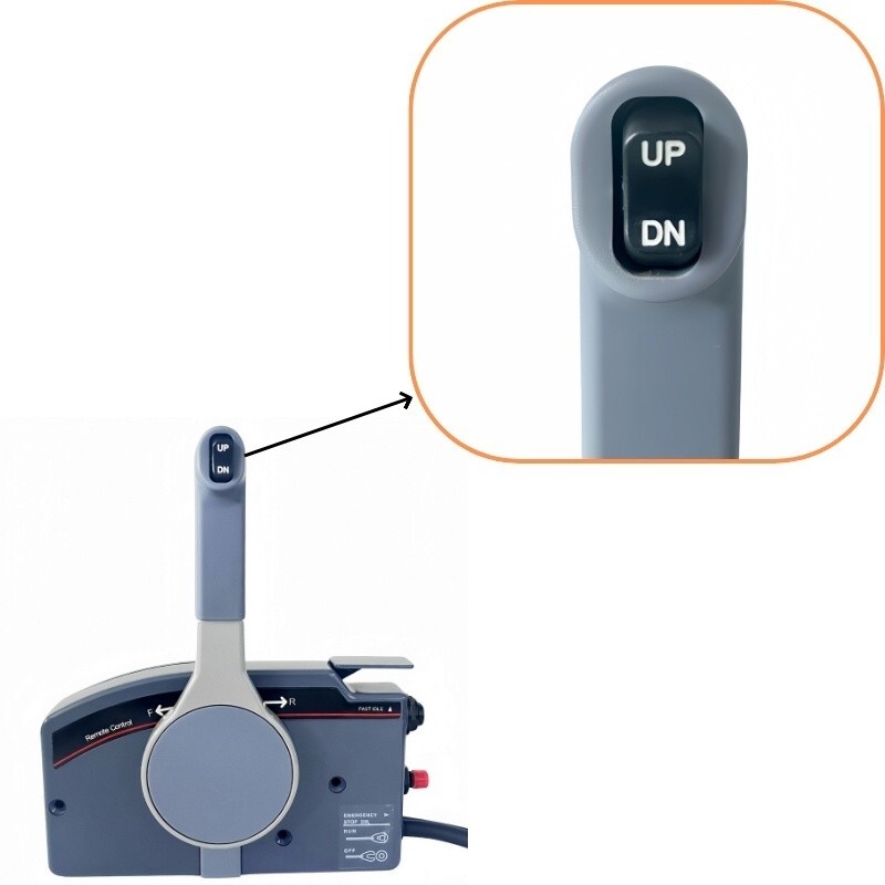 703 Side Mount Control Box For Yamaha Pull to Open with Choke, 10 Pin Harness