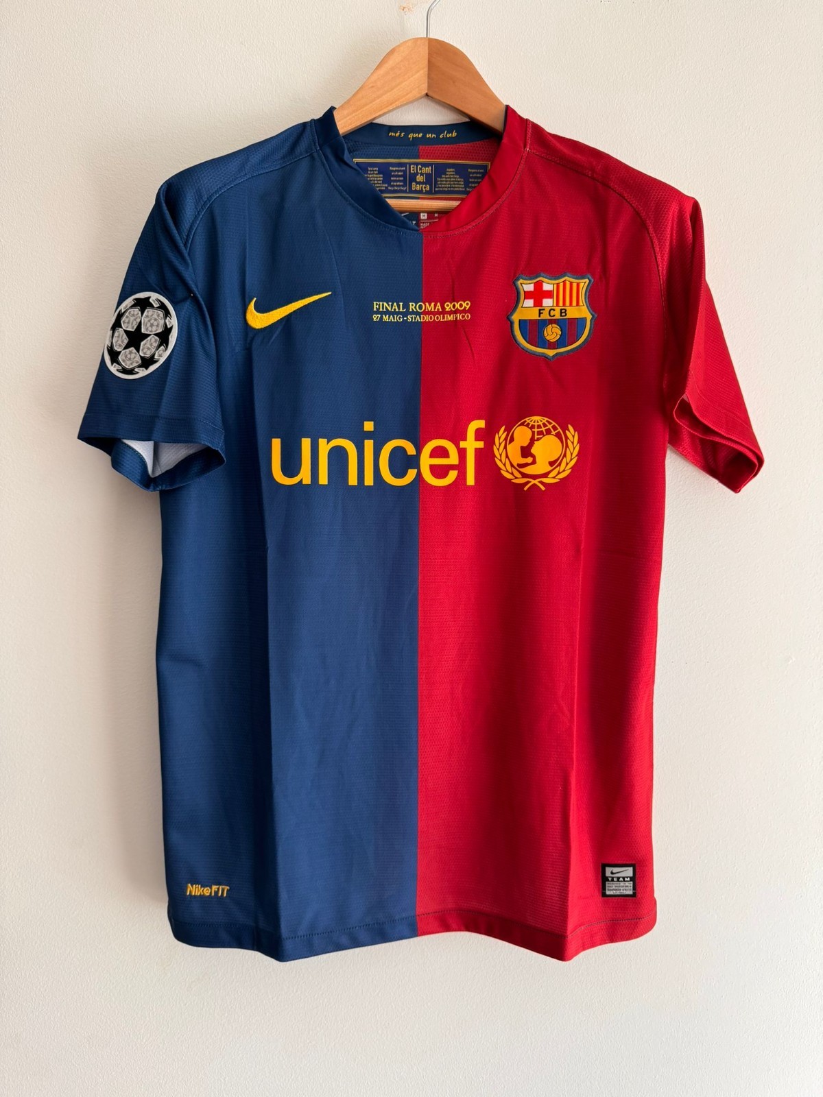 Retro Barcelona Shirt Champions League Final 2009 – Messi UCL