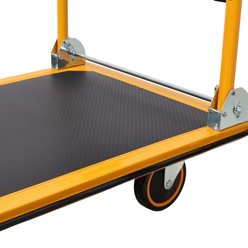 330 lb Platform Truck Push Dolly Hand Flatbed Cart Steel 28.7"x18.8" Heavy Duty