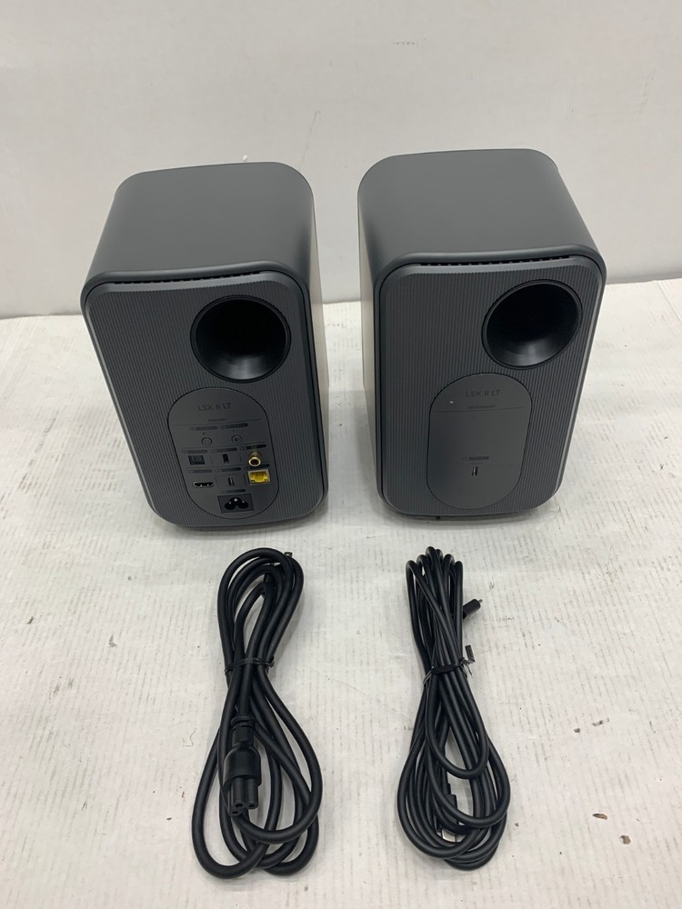 KEF LSX II LT Wireless HiFi Speakers Pair Graphite Grey