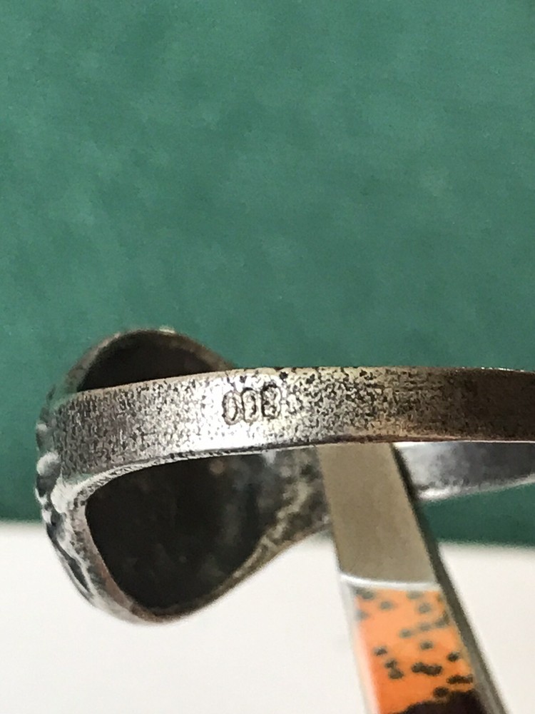 German silver ring. World War II.