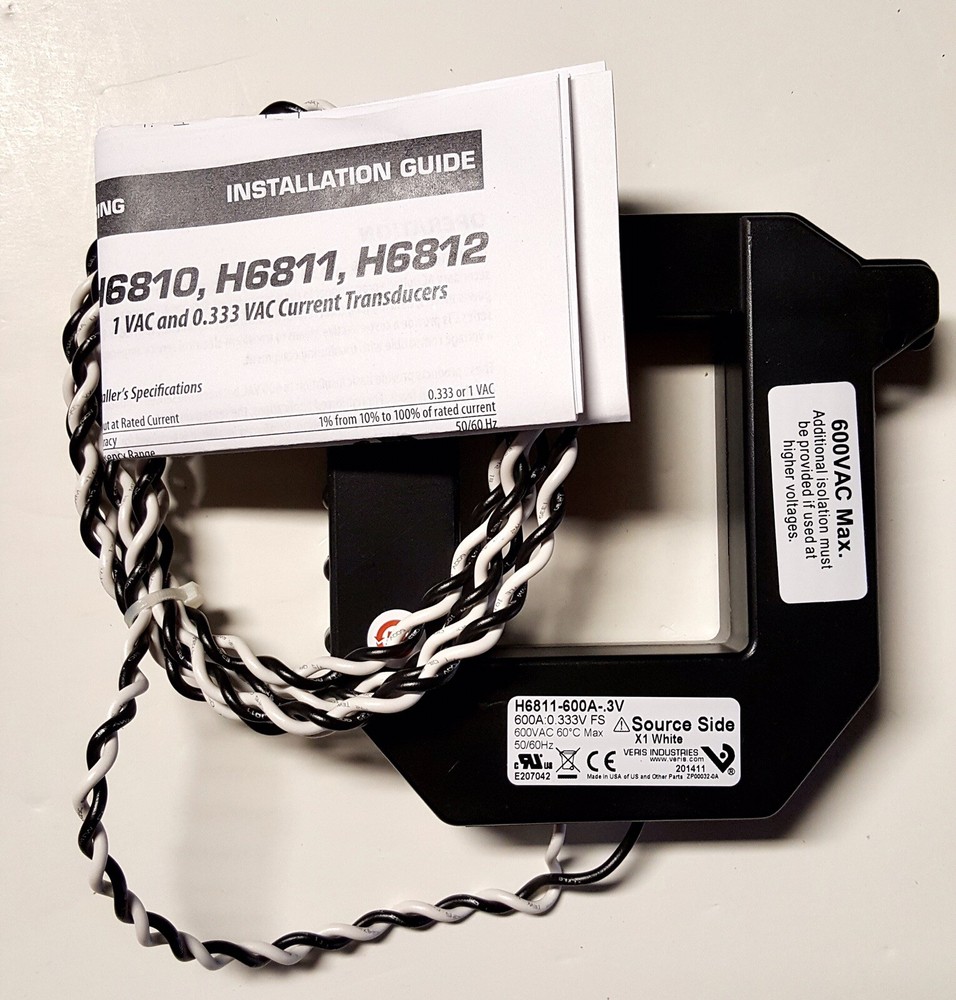 Veris H6811-600A-.3V (Current Transducer)