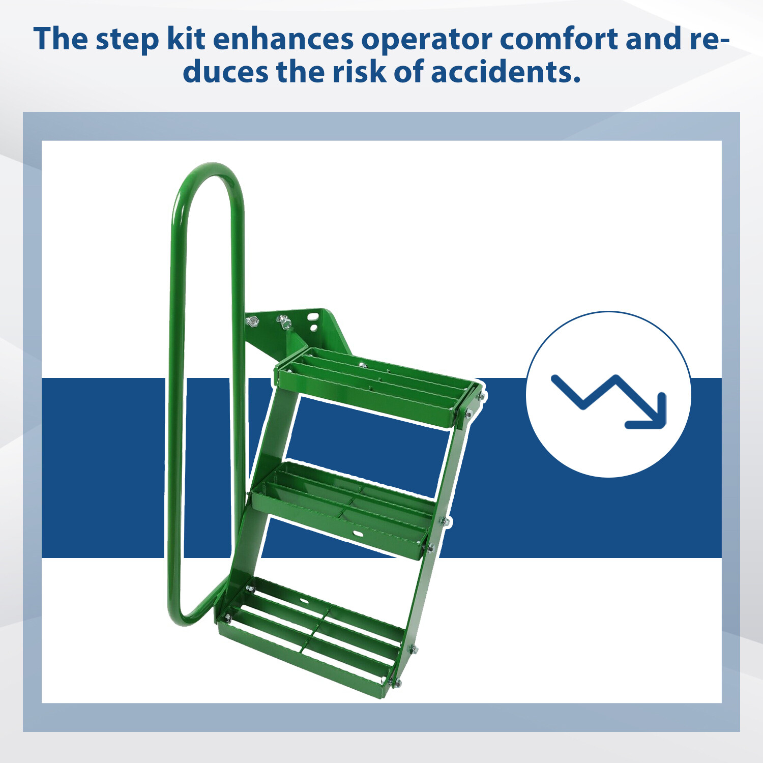 For John Deere 4050 4240 4430 4630 4440 4230 Step Stair Kit W/ LH Handrail