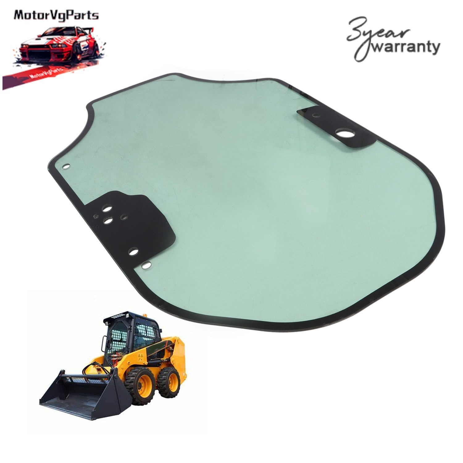 Cab Door Glass 345-6230 3456230 Skid Steer For CAT D Series 262D3 259D3 249D