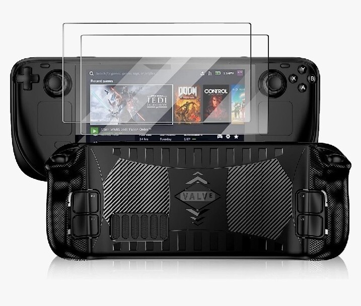 Steam Deck Case Stream Deck Case Anti-Slip Particles Hand Held Gaming Console