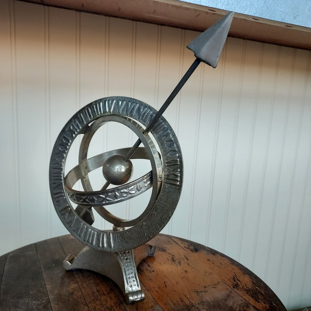 Solid Brass Globe Sun Dial Sphere