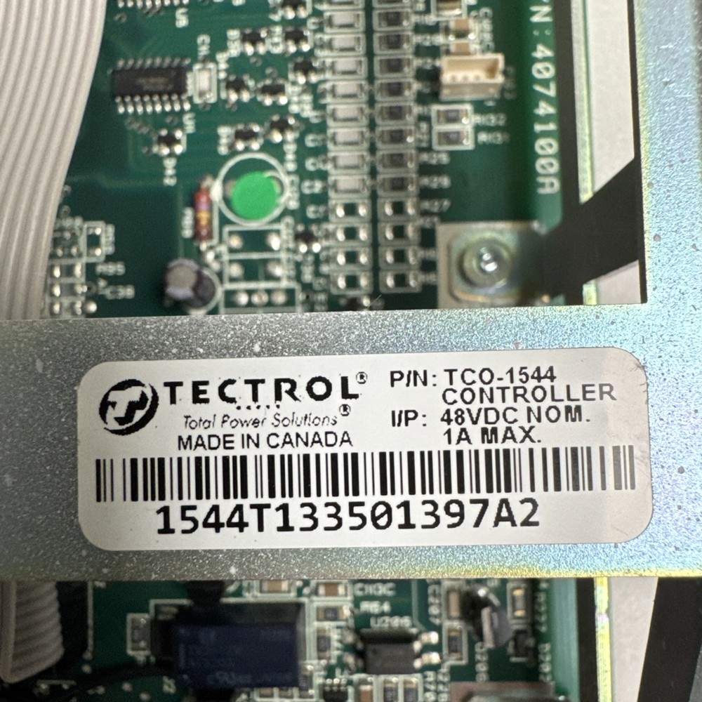 TECTROL TCO-1544 Rectifier Controller Module 48V DC Telecom Power Shelf