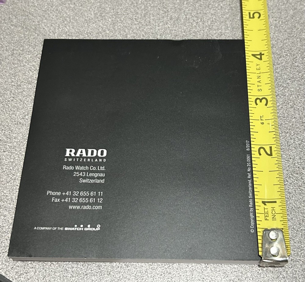 Brand New! Authentic RADO Instruction Manual Book
