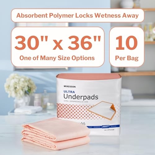 McKesson Underpads 30x36 Heavy Absorbency, 100 Ct