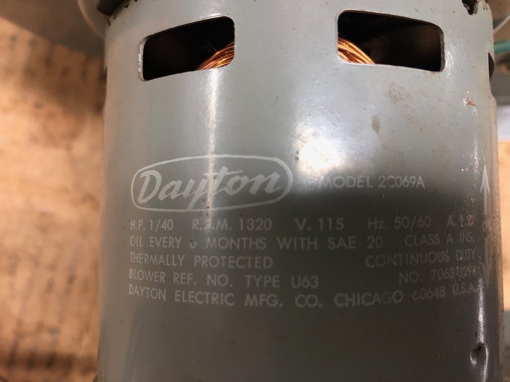 Dayton Dual Blower Model 2C069A