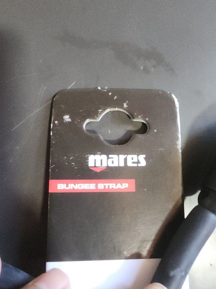 Mares Bungee Fin Straps, Pair, Regular, Black