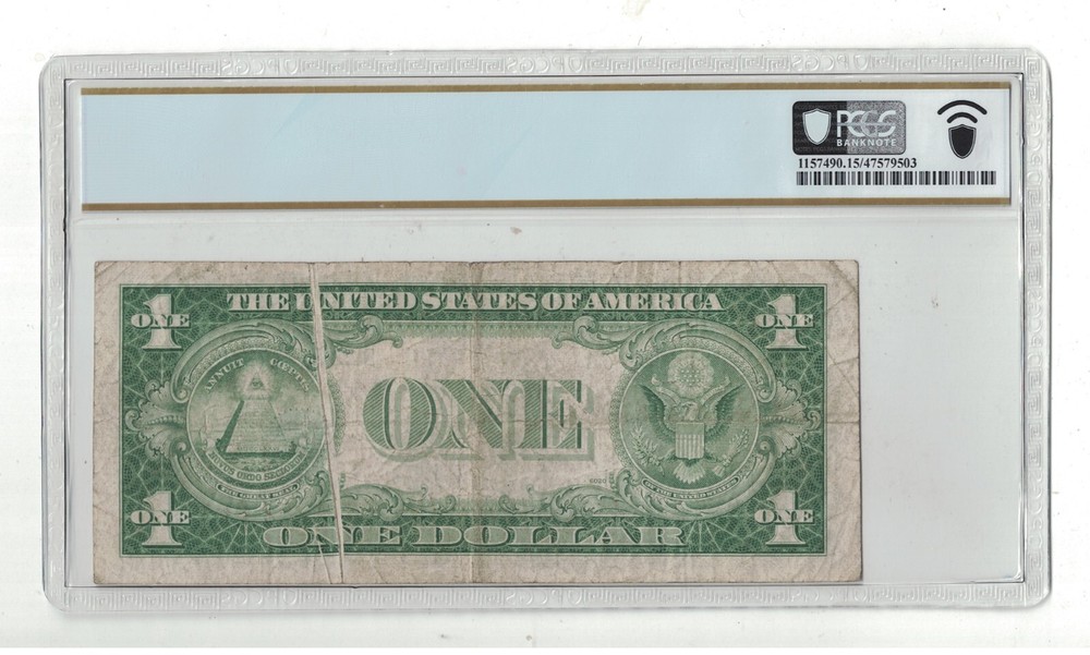 U.S. - 1935E $1.00 Silver Certificate (Gutter Fold Error) PCGS Choice Fine 15