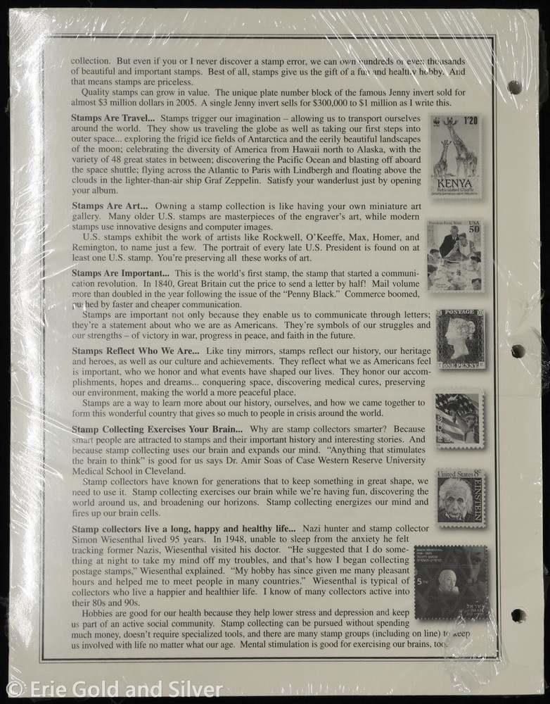 Mystic US Back of the Book Stamps Volume I & II Sheet Pages | New Sealed