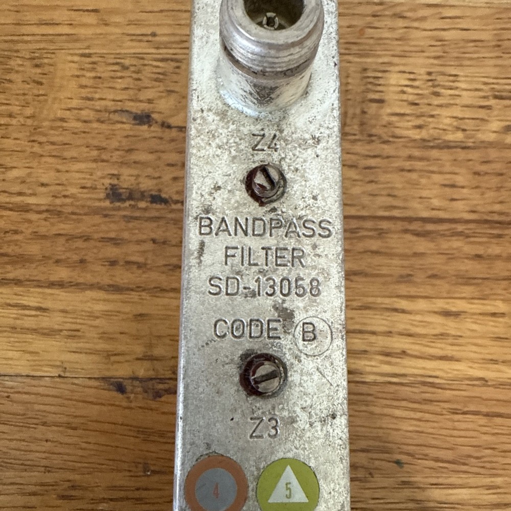 Band pass Filter SD-13058 Code B. Used Untested Bandpass