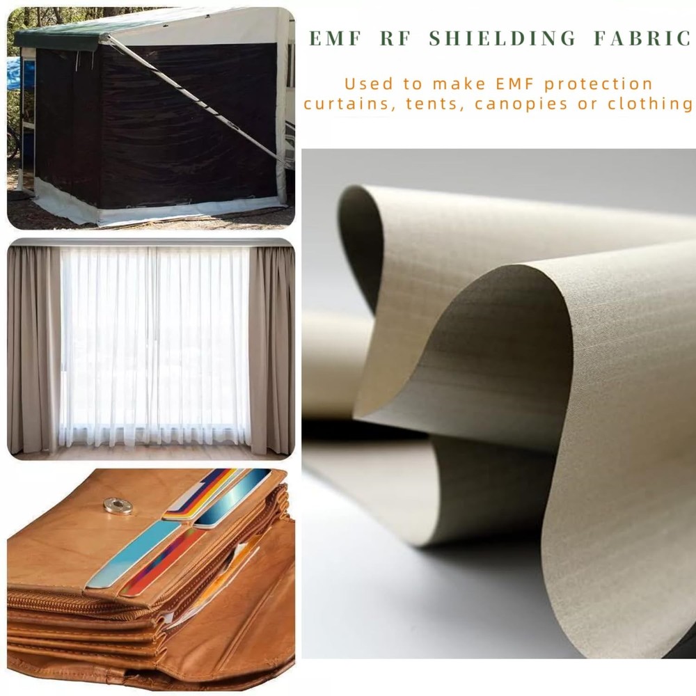 Amradield Waterproof EMF Blocking Width 43" inch / Length 78" inch, Silver