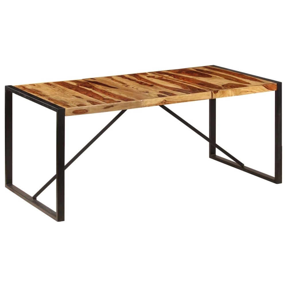 Dining Table Kitchen Table Dining Room Dinner Table Solid Acacia Wood vidaXL