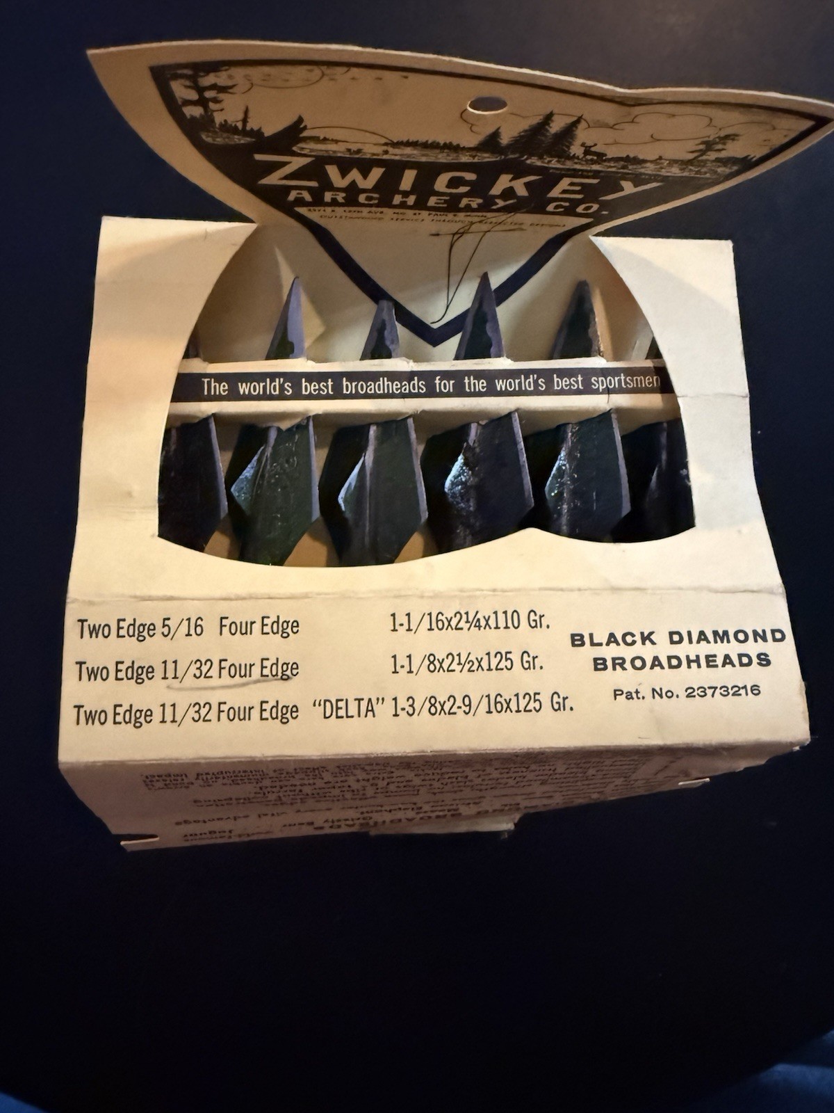Zwickey Black Diamond Broad-heads Two Edge 11/32 Four Edge New Old Stock Rare 6