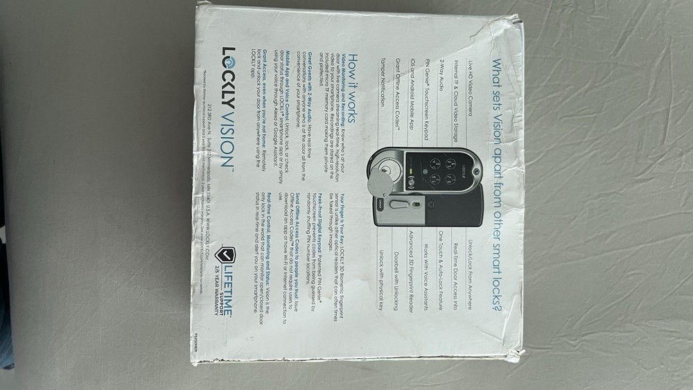 LOCKLY Smart Lock + Video Doorbell Deadbolt Edition