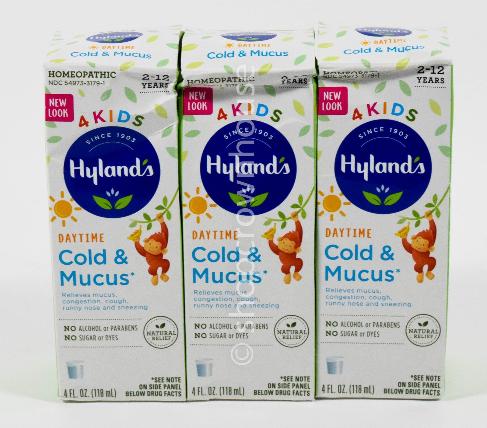 3 Hylands 4Kids COLD & MUCUS homeopathic 4oz DAYTIME congestion runny nose Cough