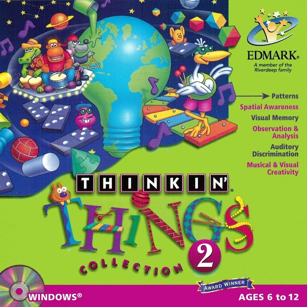 Thinkin' Things Collection 2 - Kids Edutainment Ages 6-12 PC Software Sealed New