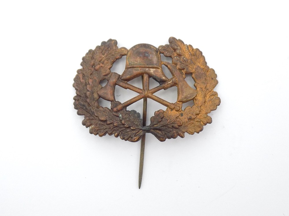Original Pre-WWII German Fire Service Cap Badge