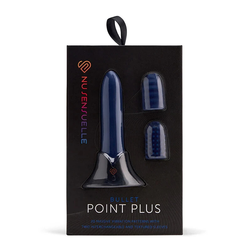 Sensuelle Point Plus 20 Function Rechargeable Bullet Vibe & Silicone Tips