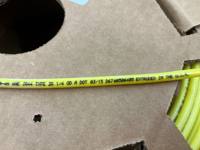 * 40 Feet * 1/4 Parker Air Brake hose DOT 1120 SAE J844 Yellow tubing tube 6YAD3