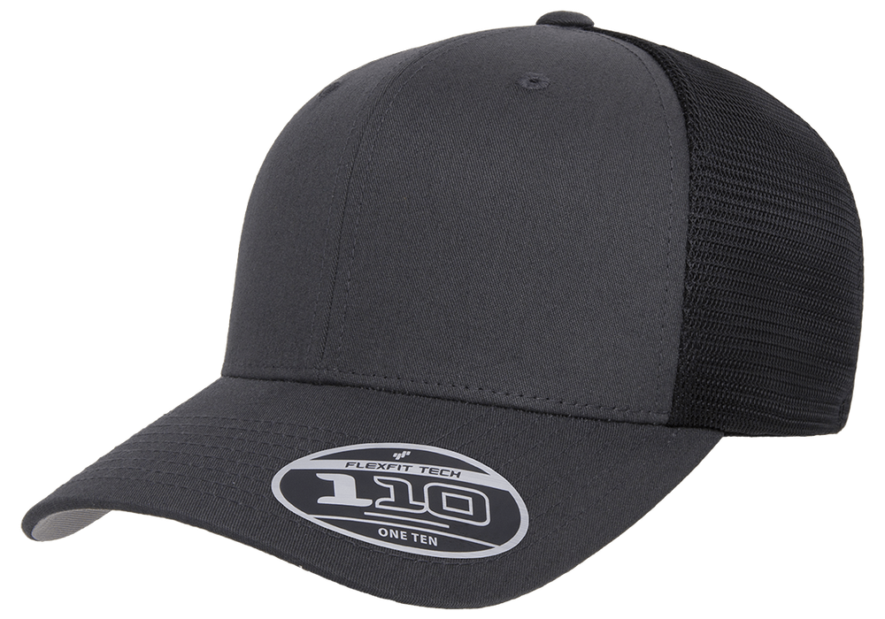 Flexfit Trucker Hat 110 6 Panel Adjustable OSFM Mesh Cap 2-Tone Flex Fit 110M/MT
