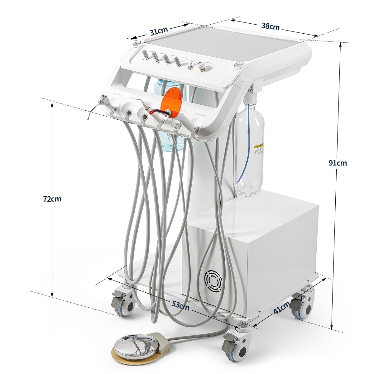 Portable Dental Delivery Unit Air Compressor Suction/Chair with Turbine Unit