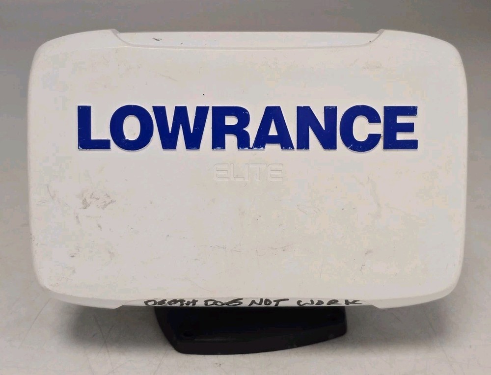Lowrance Elite-5TI Chartplotter Fishfinder Head Unit w/ Cover DEPTH DOESNT WORK