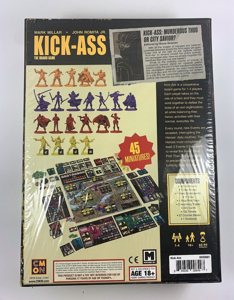 CMON Boardgame Kick-Ass Game Sealed