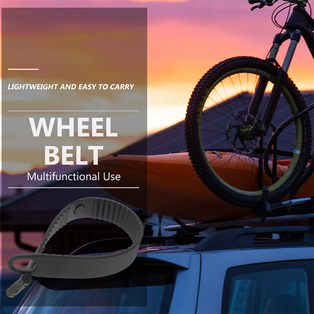 2PCS Bike Fastening Rubber Strap Cycling Fixed Strap Multi-use Rubber Strap