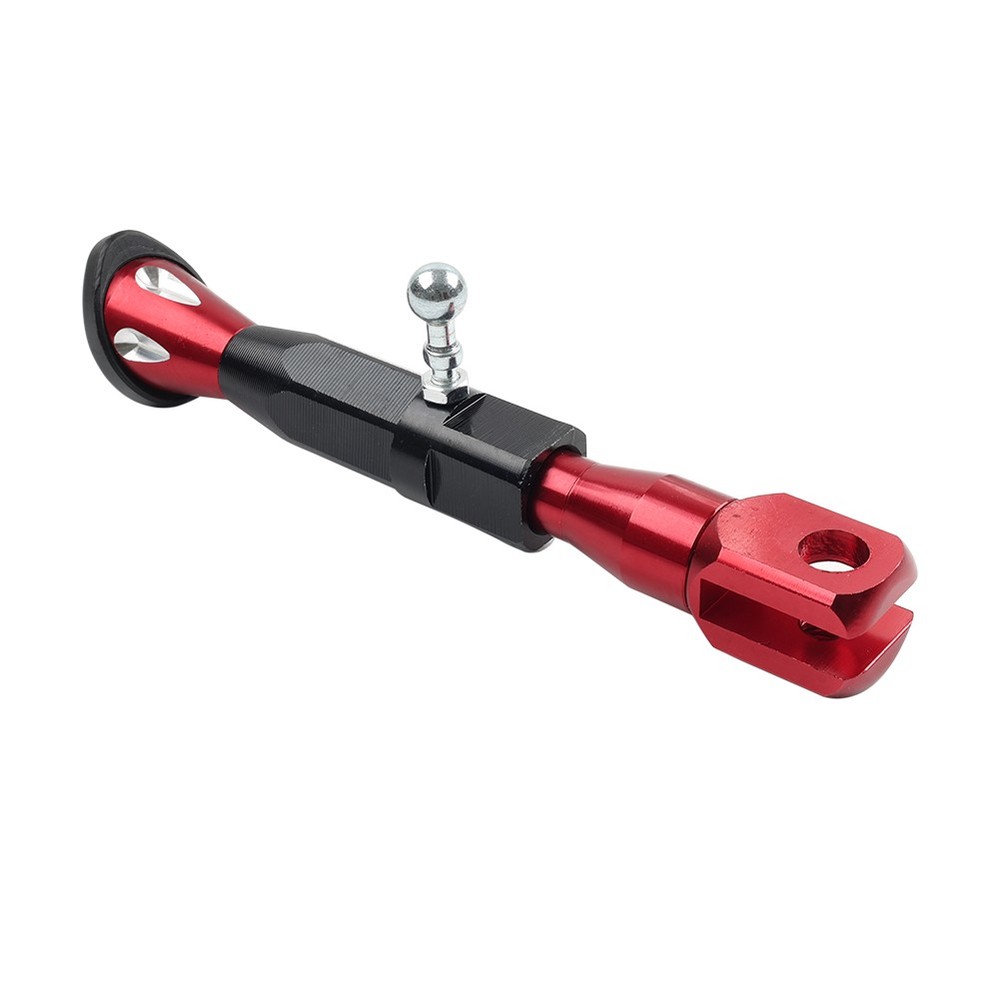 Red Motorcycle Universal Adjustable Kickstand Foot Side Support Kick Stand