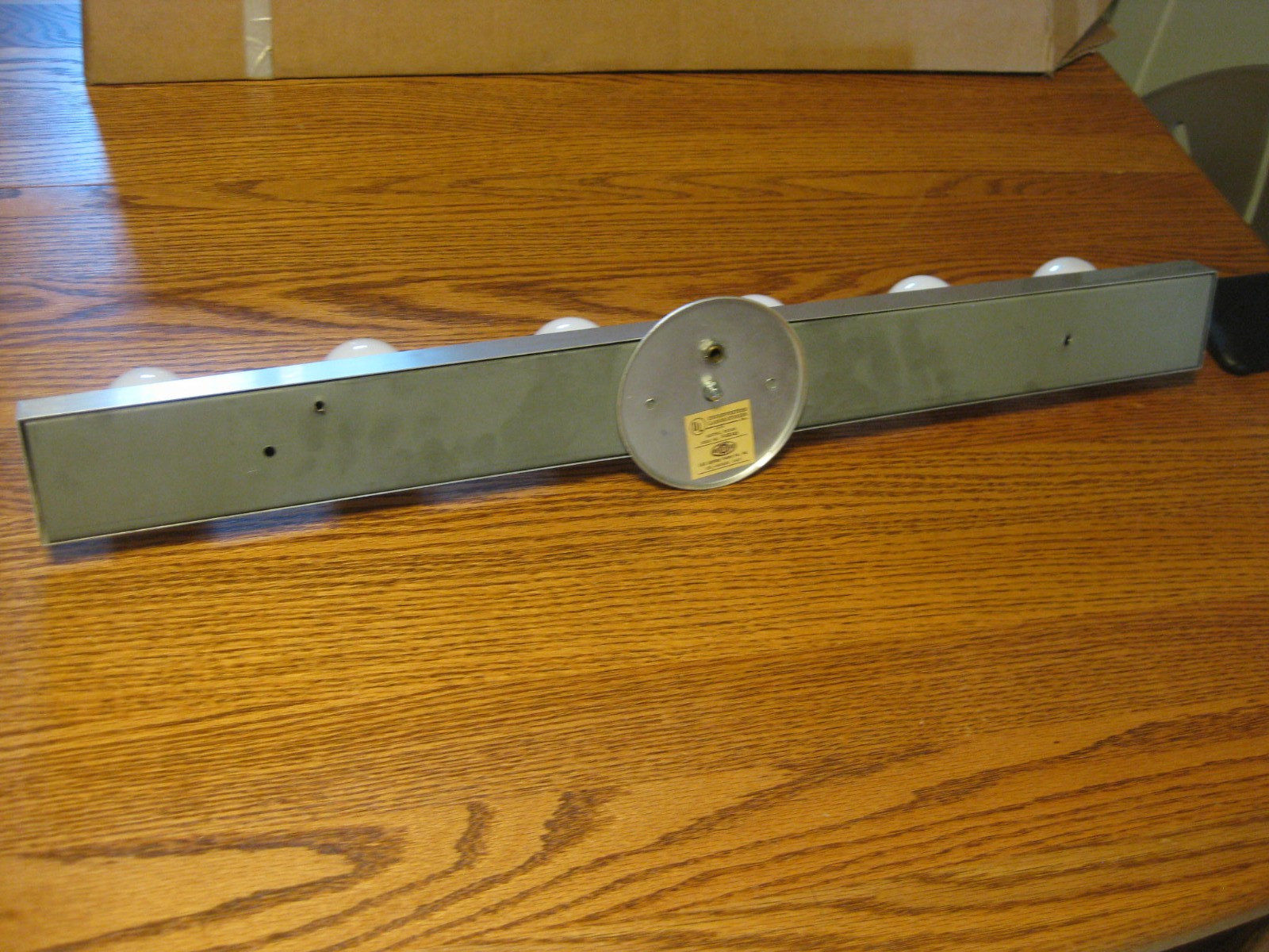 Vintage 1978 Bathroom Wall Light Fixture Sconce - Brushed Aluminum L&S Lighting