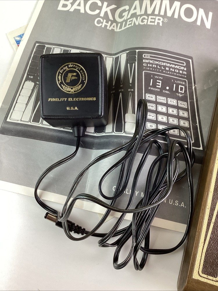 Vintage Backgammon Challenger Electronic Game Complete Working