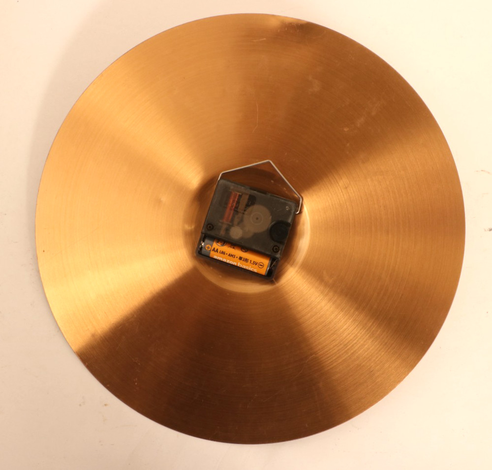 D'Addario Cymbal Wall Clock 12” Diameter Quartz Movement