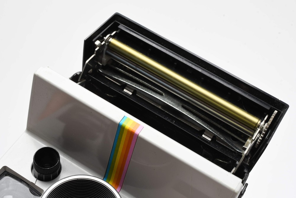 Polaroid One Step Land rainbow Instant camera, strap, tested