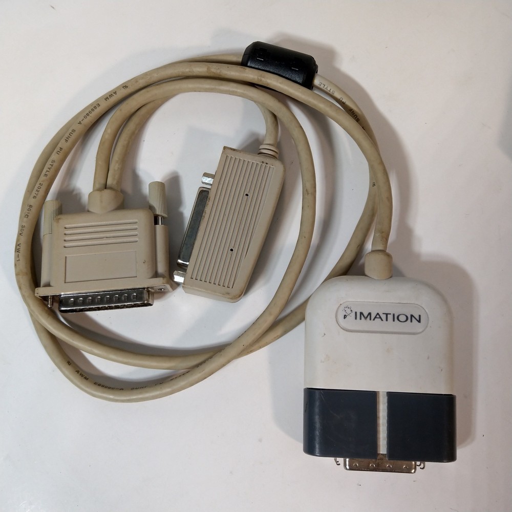 Imation Super Disk Drive PARALLEL External PC-Mac 120 MB with 5 Disks, Software