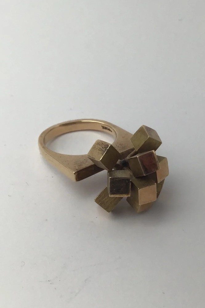 Hans Hansen 14 Kt Gold Ring Modern