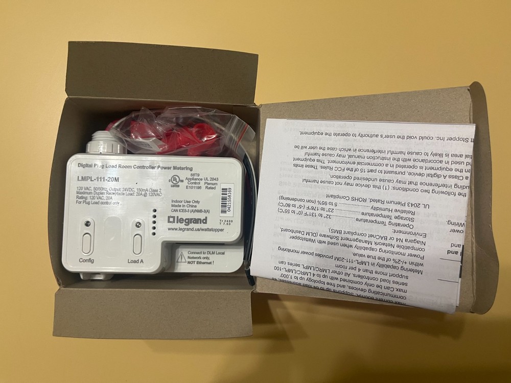 Legrand Wattstopper LMPL-111-20M DLM Plug Load Controller 20A